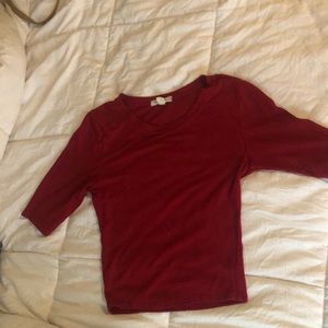 Red Corduroy shirt